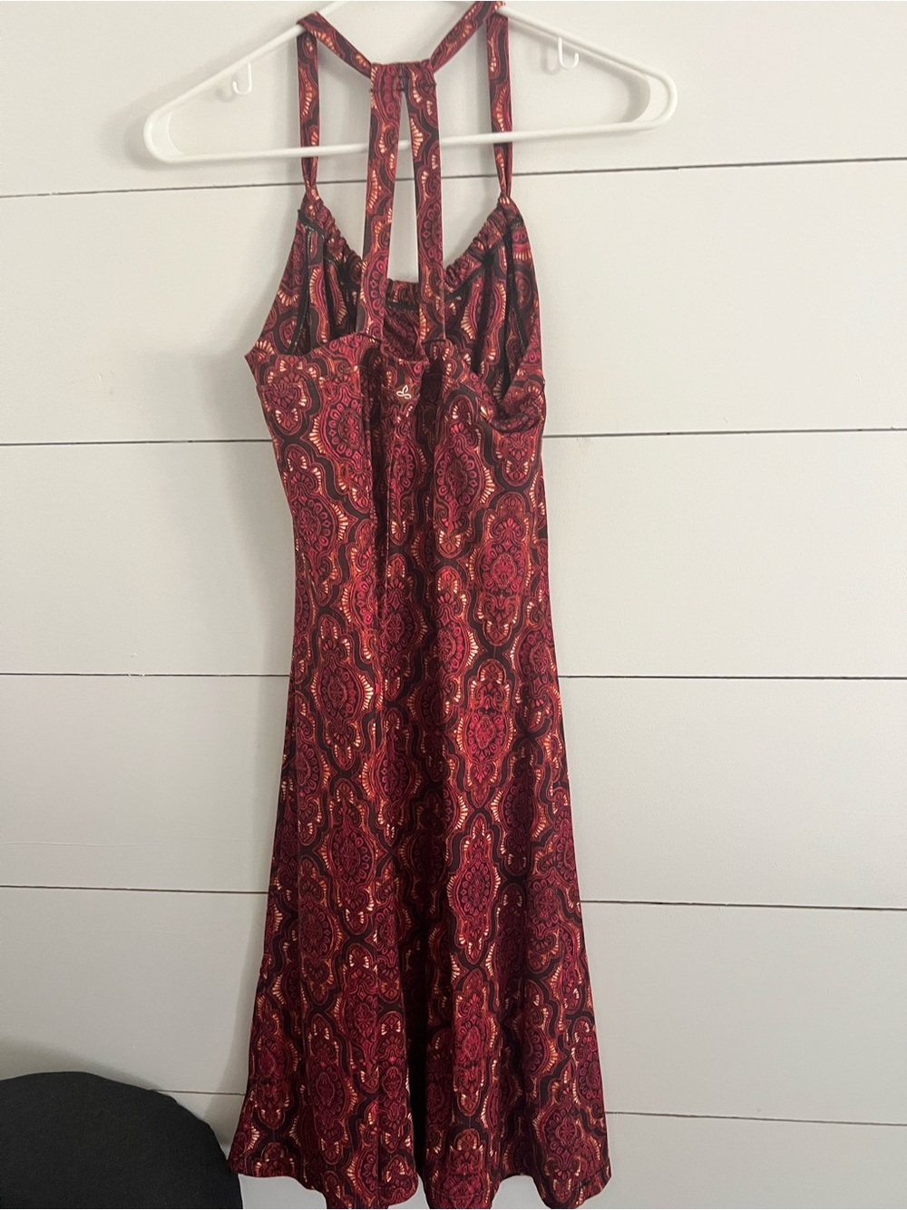 Prana Burgundy Paisley Maxi Dress - Picture 2 of 4